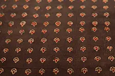Ajrakh . Natural Color Cotton Fabric ~ 25 { Per meter }
